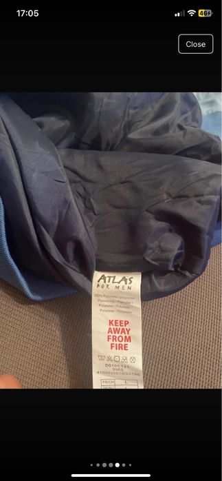 Atlas for Men size L - jacheta L albastru