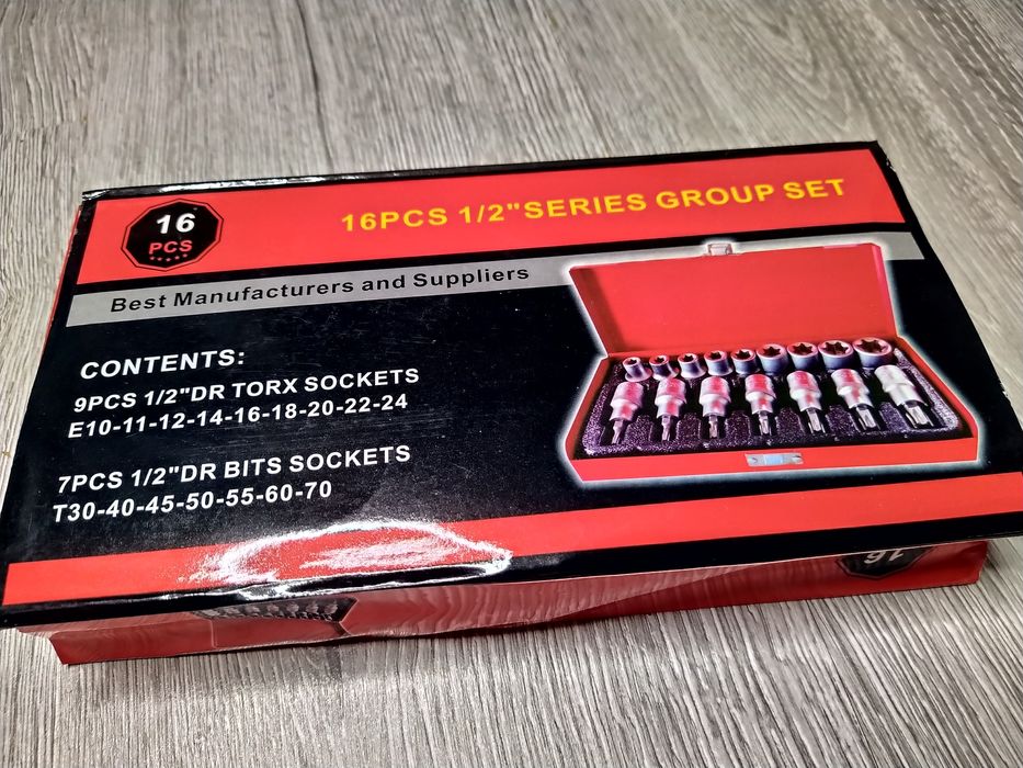 Trusa 16 Piese Chei Tubulare Torx si Capete Biti Torx
