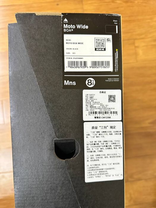 Burton Moto BOA мужские сноубордические ботинки