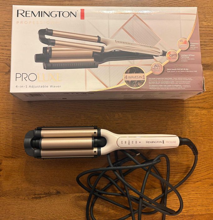 Placa ajustabilă de ondulat și creponat Remington 4in1 PROLUXE CI91AW