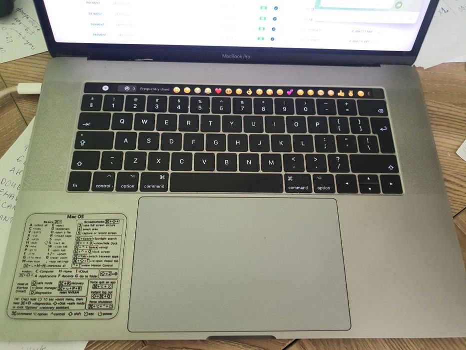 Macbook Pro 15 2018 i7 2,9Ghz 16RAM 500 GB SSD Нова батерия