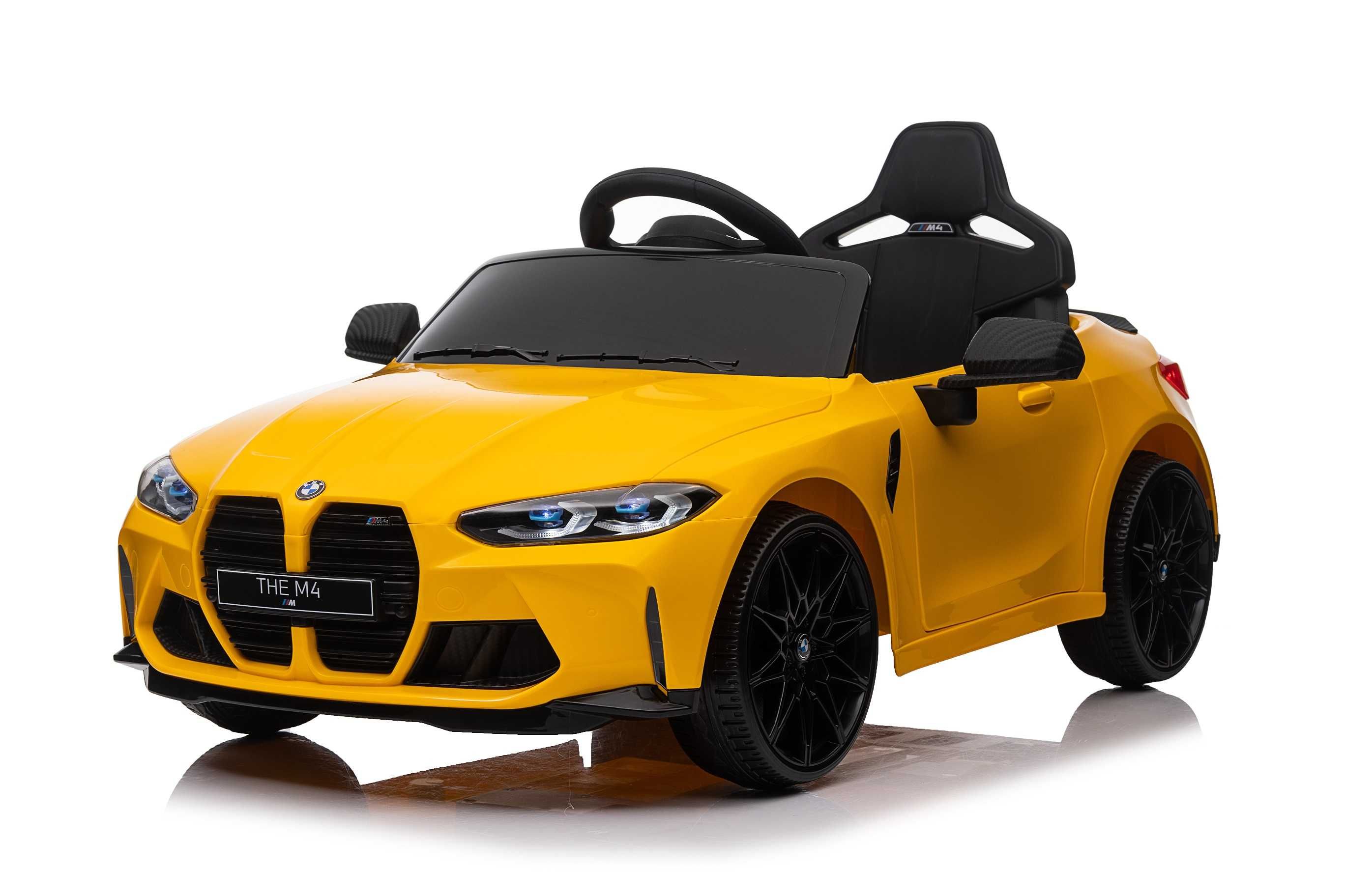 Masinuta electrica pentru copii, Bmw M4 90W 12V 7Ah PREMIUM Yellow