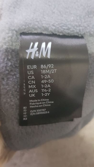 Căciula baieti de iarna mar 86/92 h&m