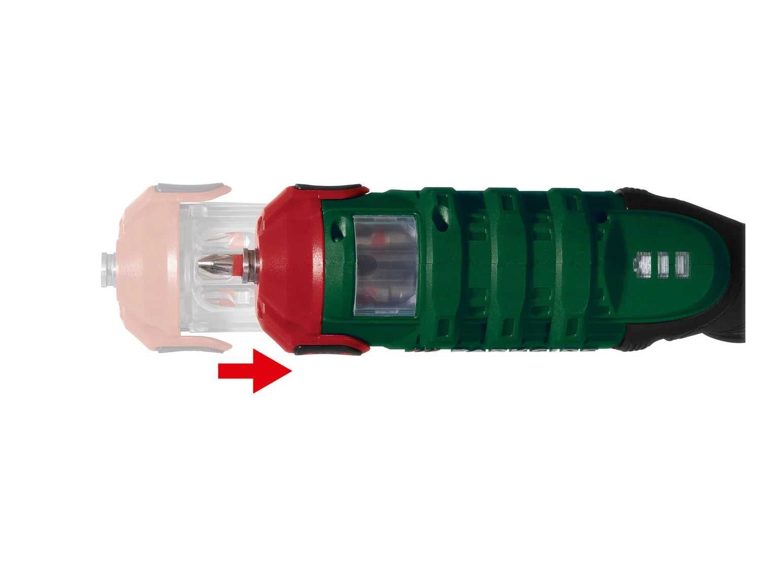 Parkside Rapidfire 2.2, 4V акумулаторна отвертка,с комплект битове