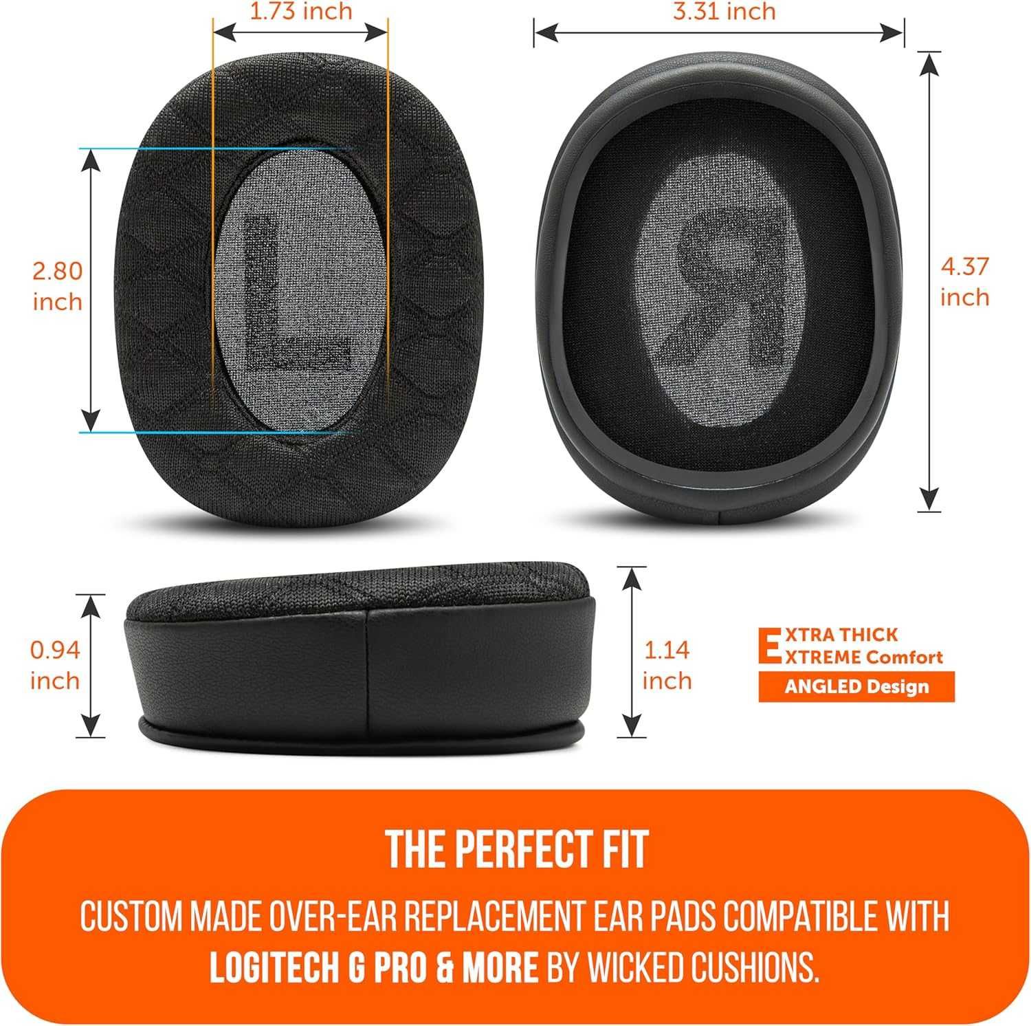 WC FreeZe V2 G PRO X – Ъглови охлаждащи гел наушници за Logitech G Pro