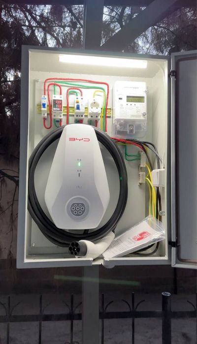 Электромобил зарядка установка