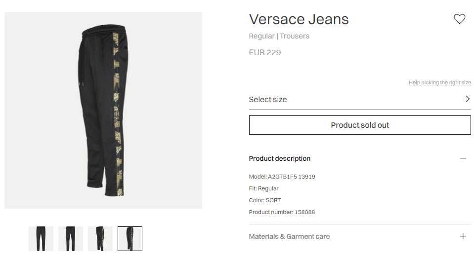 Оригинално долнище Versace