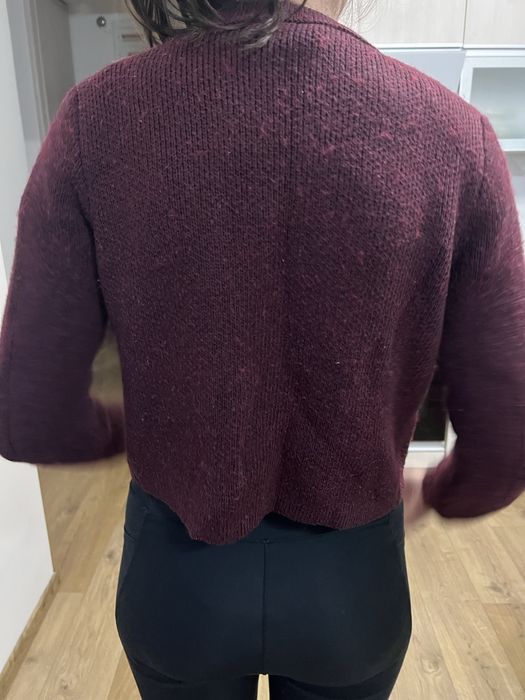 Жилетка Zara в цвят бордо, S