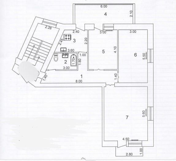 Буюк Ипак Йули Метро 3ком 90м2 кирпич 2*6 балкон