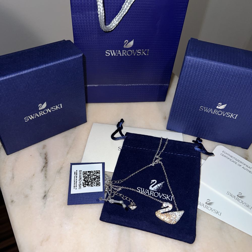 Lantisor/Colier Swarovski Champagne
