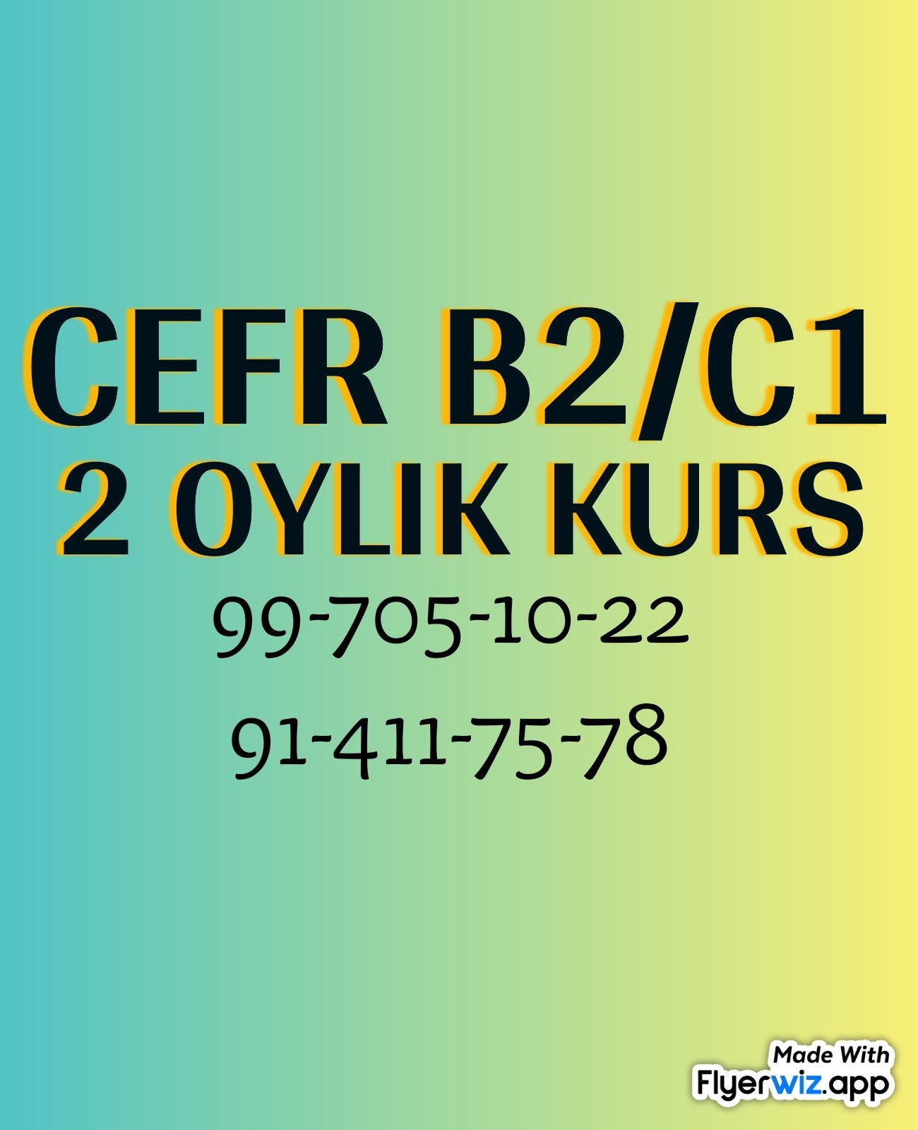 CEFR Multilevel B2 C1 2 oylik kurs