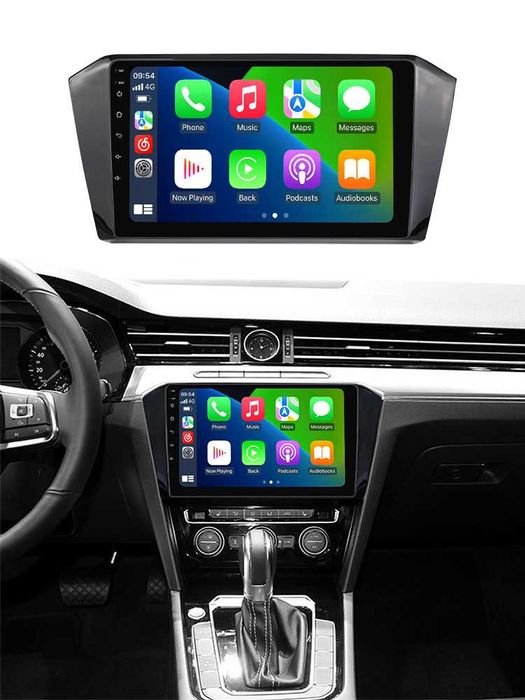 Navigatie Android 14 Vw Passat B8 2014+ Waze CarPlay YouTube + Camera