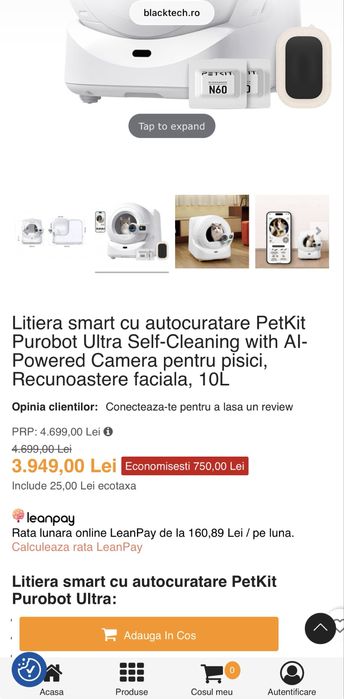 Litiera smart Petkit