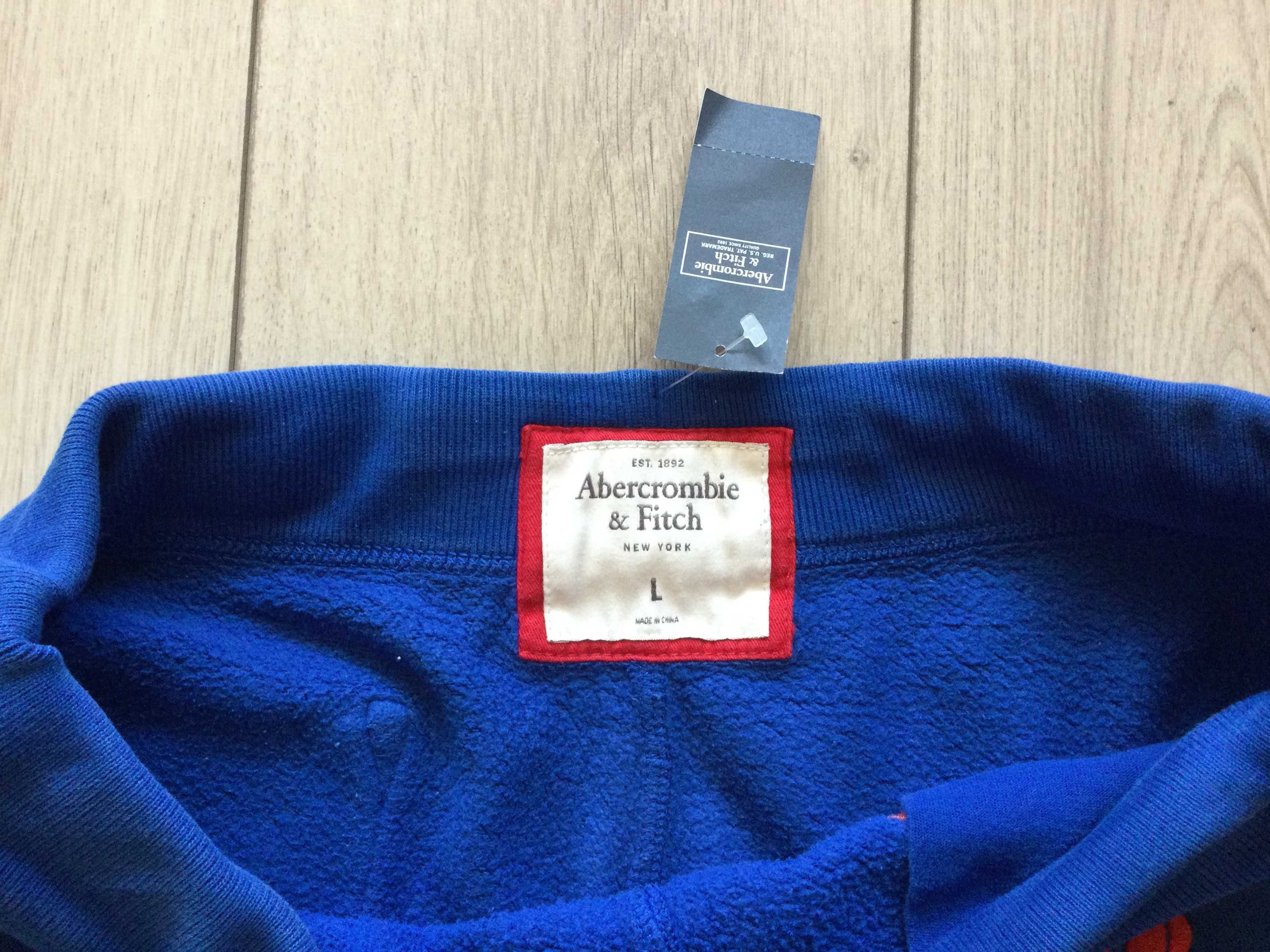НОВИ сини къси гащета бермуди ABERCROMBIE & FITCH размер L от САЩ