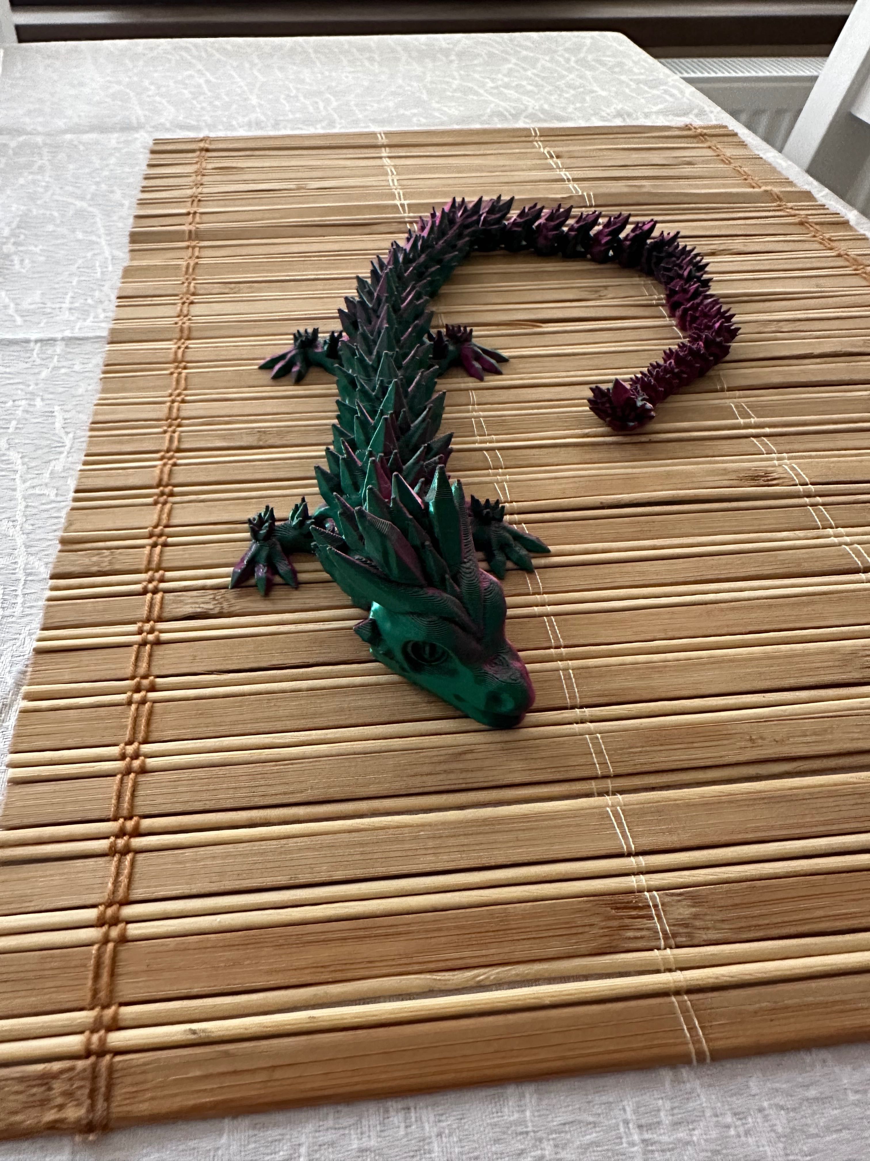 3D принтиран Кристален дракон