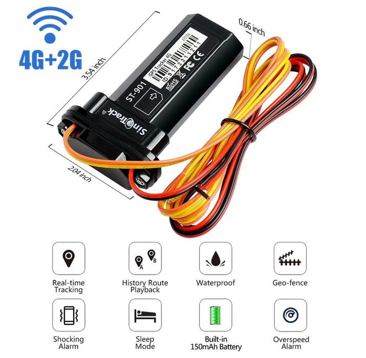 GPS тракер SinoTrack PRO ST-901L – за автомобил, мотор и ел. велосипед