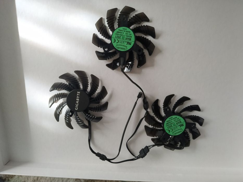 Cooling Fan, Cooler, set ventilator 75mm, Gigabyte, PLD08010S12H 3pini