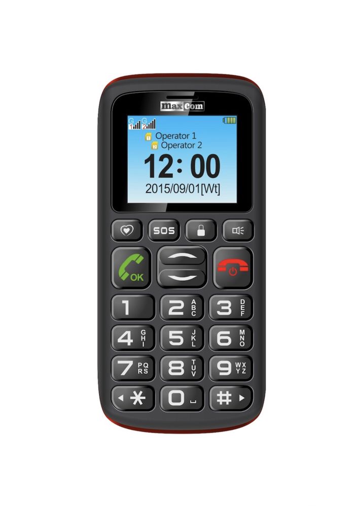 Telefon mobil Maxcom Senior MM428, Dual SIM, Black