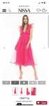 Rochie Nissa cu buline Roz