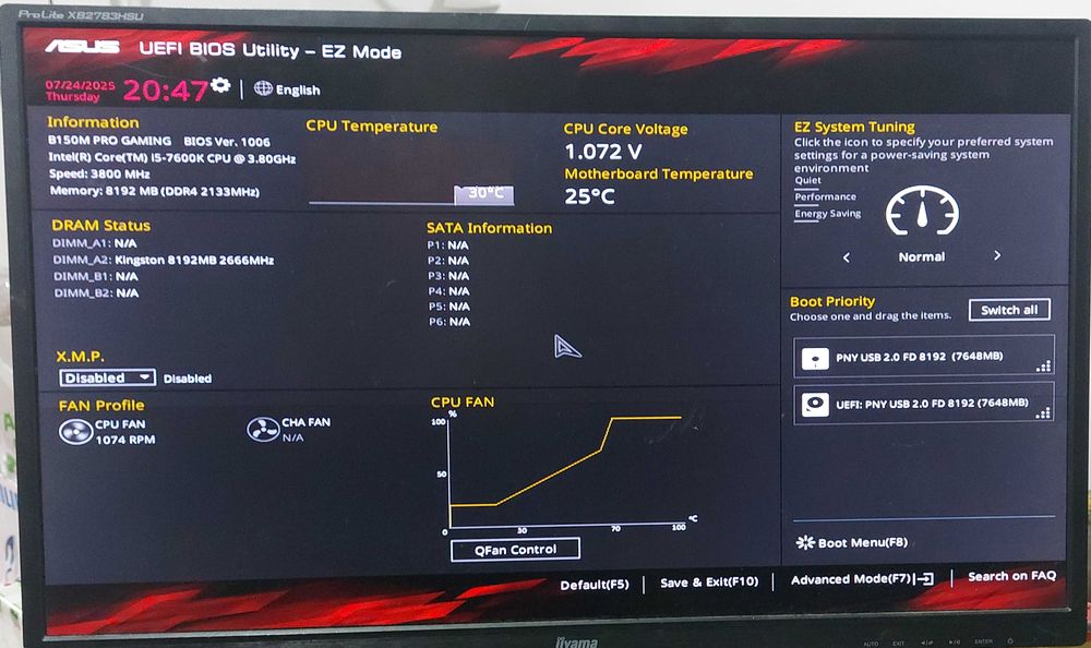 KIT i5 7600K 3.8GHz + ASUS B150M PRO Gaming + +Cooler