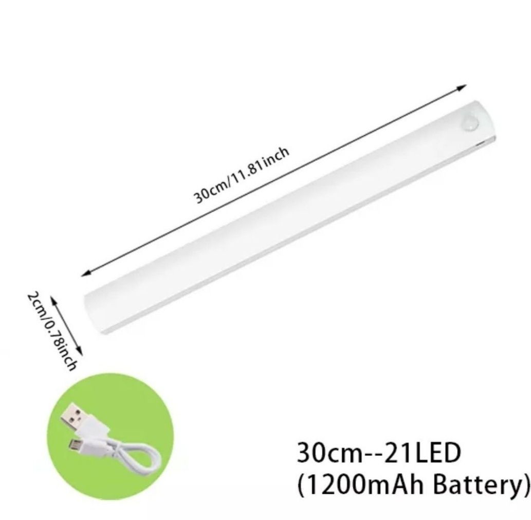 Лед Лампи със Сензор за Движение и зареждащи батерии-30 см.