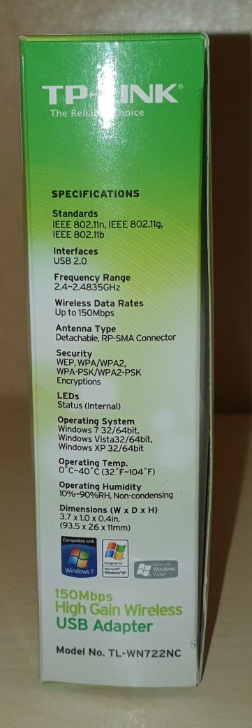Вайфай адаптер беспроводной TP-Link Tl-WN722NC