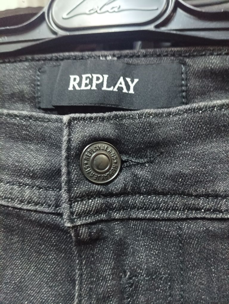 Оригинални дънки Replay Jondrill W40 L34 нови мъжки сиви реплей