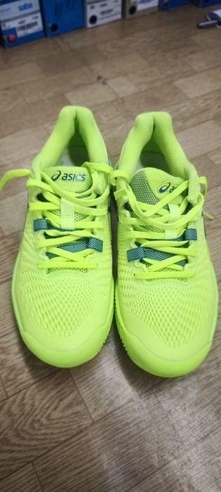 Asics Gel-Resolution 9 - hazard green/reborn blue