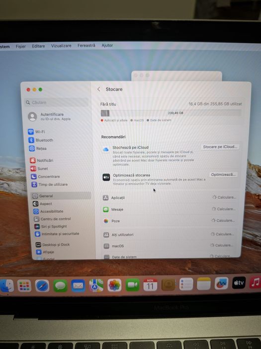 Laptop Macbook A1708 256 ssd,