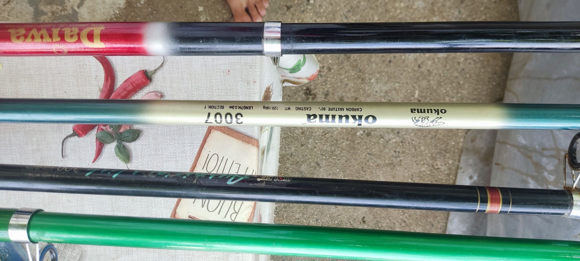 телескопични въдици – Daiwa, Okuma,Cormoran,TOLEE– Запазени
