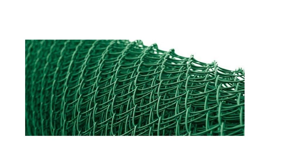 Плетена оградна мрежа с PVC покритие a-40х40mm d-ф2.5mm H1.50m L10m