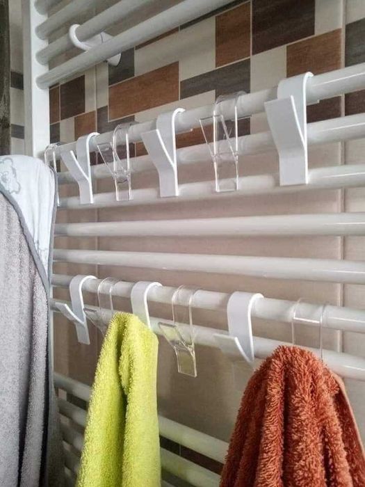 Set 4 cuiere pentru caloriferul de baie