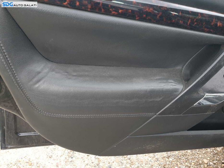 Tapiterie Capitonaj Interior Piele Neagra de pe Usa Portiera Stanga Fata Sofer Opel Vectra C 2002 - 2008 [C6933]