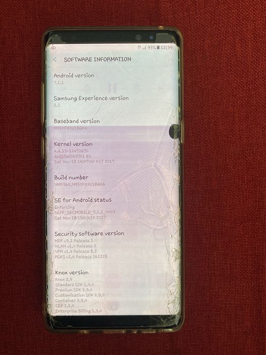 Samsung Note 8 Spart