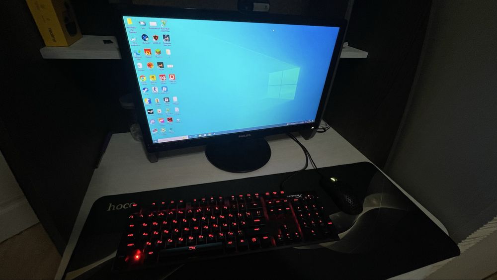 Игровой сетап полный: ПК + монитор + HyperX клавиатура и мышь!