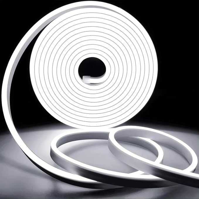 Banda LED 10m ALB rece interior exterior IMPERMEABILA