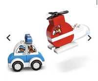 Lego duplo masina politie + elicopter pompieri livrare gratuita