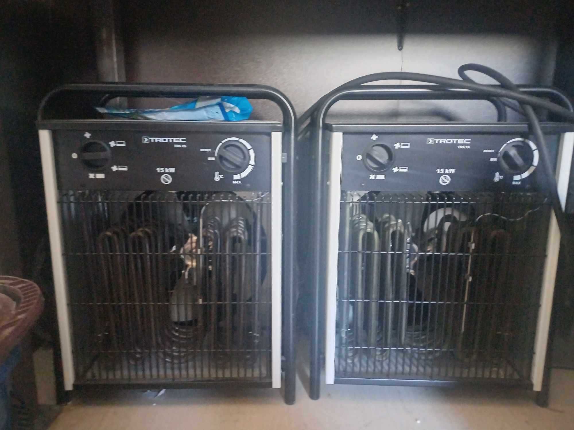 2 броя с кабели (5/6м) - Трифазен Калорифер TROTEC TDS 75, 15 kW