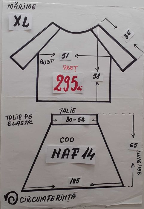 Costum popular pentru adulti,marime XL