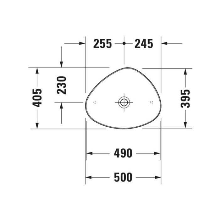Мивка Duravit oval Bathroom Sink 2339-50