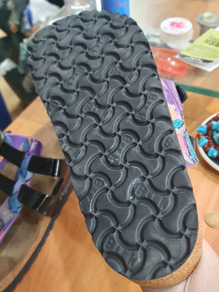 Джапанки цветни .  розови Барби Birkenstock. R36