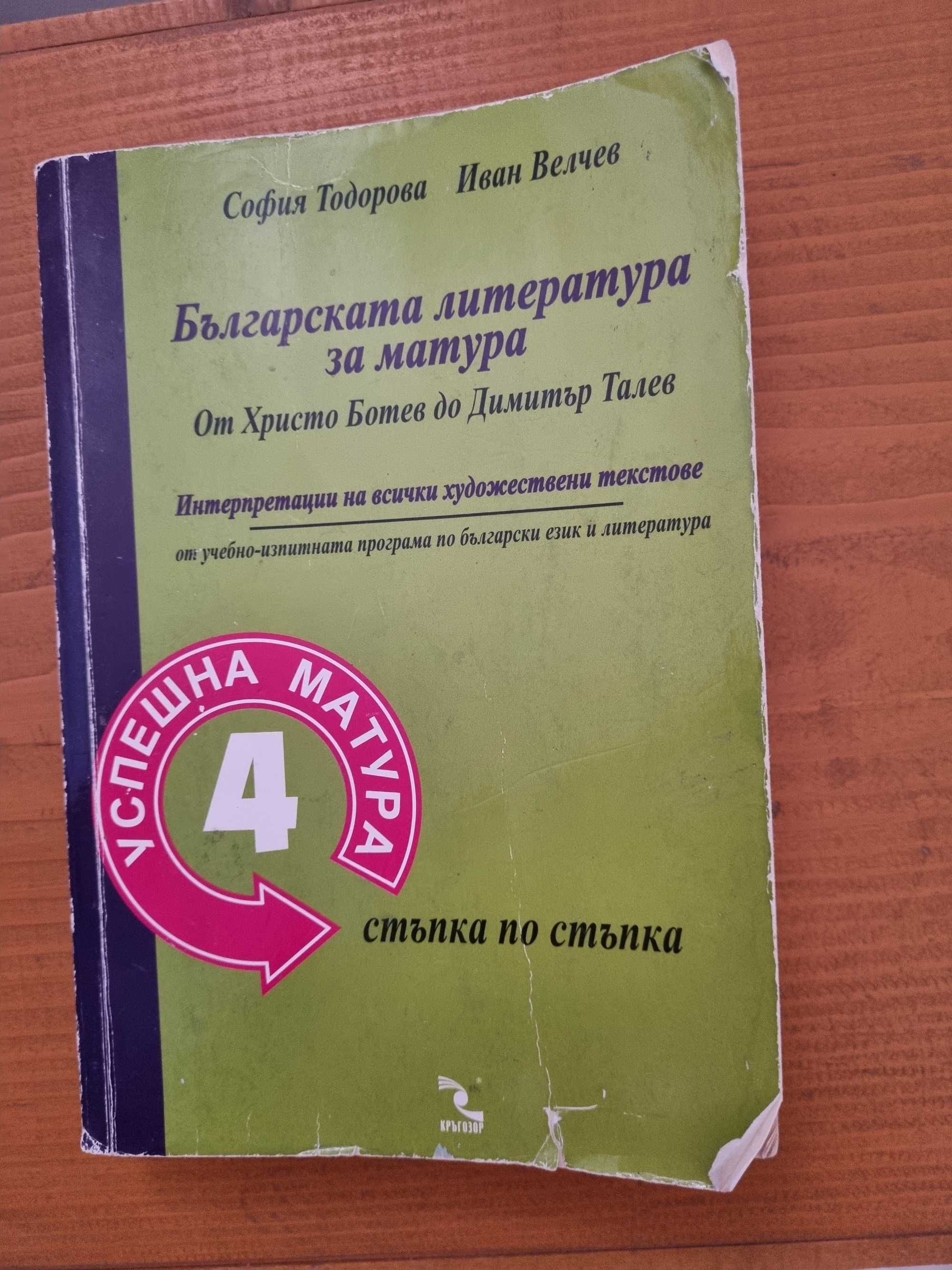 Помагала по литература за матурата в 12ти клас