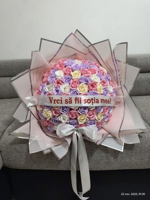 Buchet din trandafiri de săpun