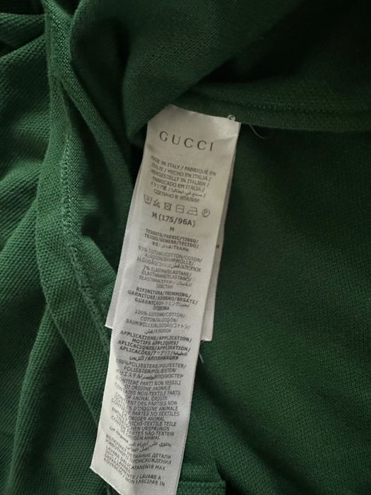 Mens Gucci Cotton Piquet Polo Shirt,