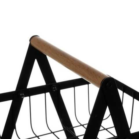 Декоративна кошница за плодове, изработена от метал, на два етажа