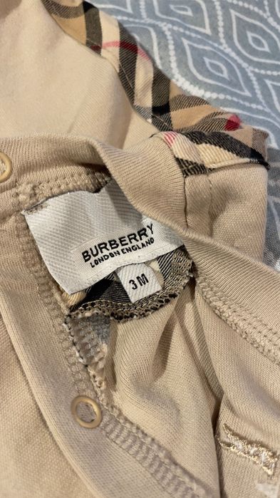 Бебешко боди burberry mayoral