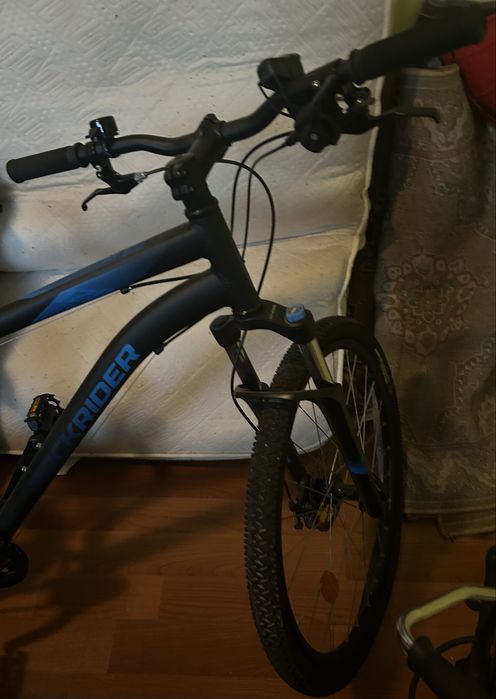 Bicicleta Rockrider ST 120 MTB Negru-Albastru 27,5" Deplasari