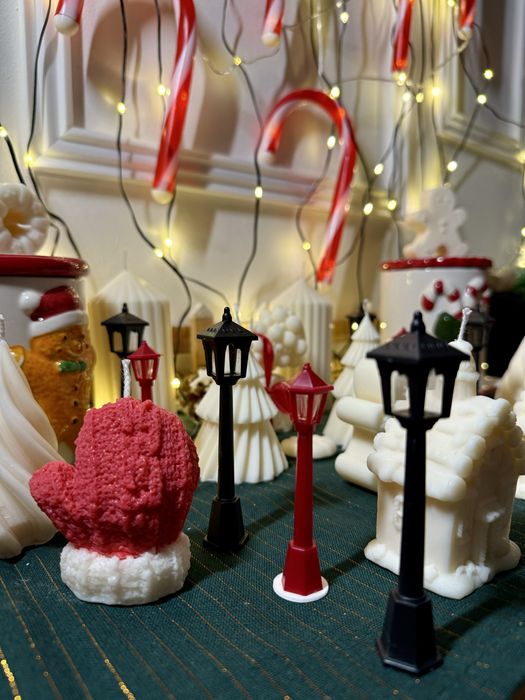 Коледни соеви свещи