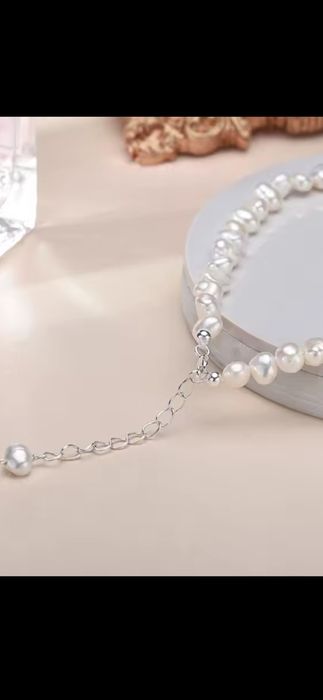 Colier din perle naturale de apa dulce și Argint 925, 2 modele