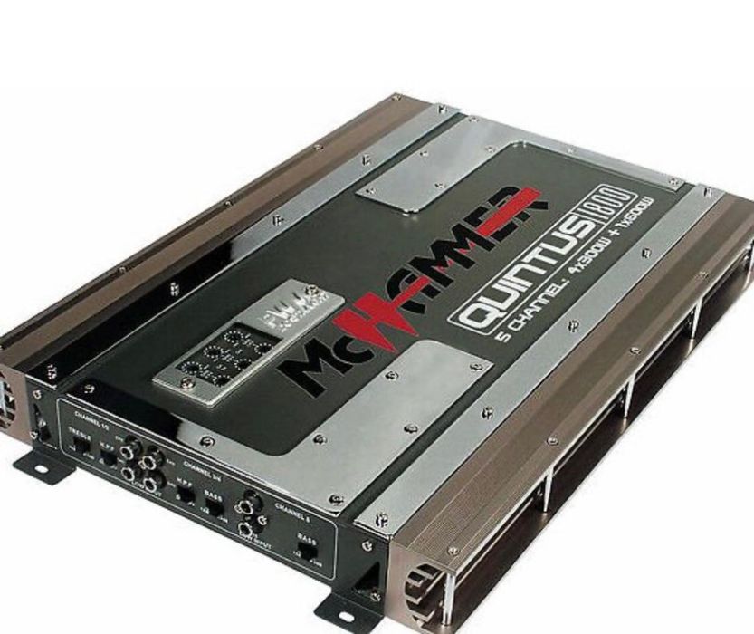 Amplifcator auto ,MC HAMMER Quintus 1800,5 canale,4x300W+1x600W